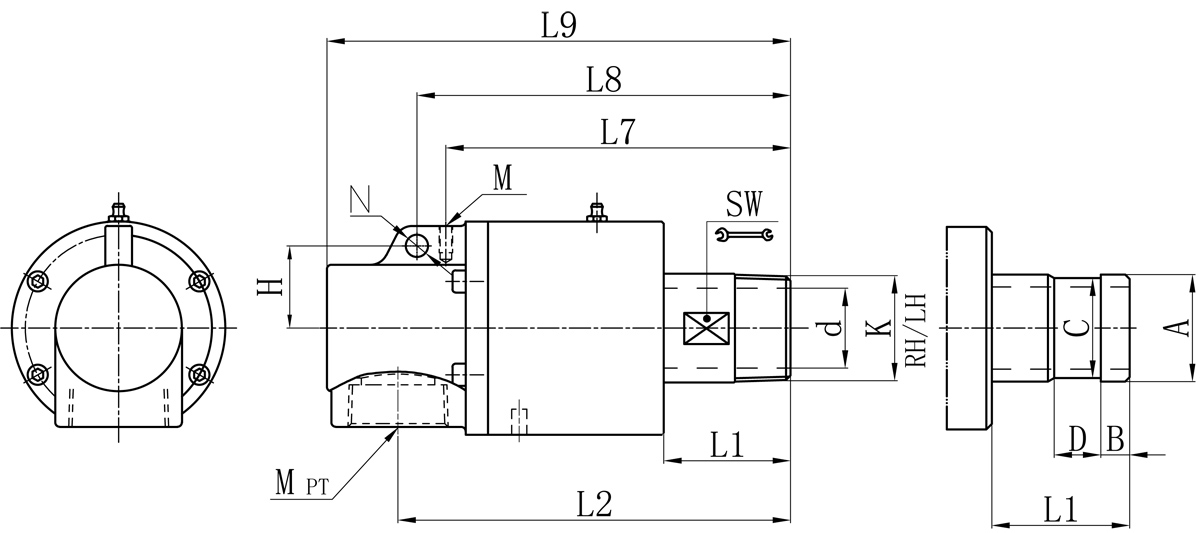 khớp nối xoay nước MXB dòng đơn