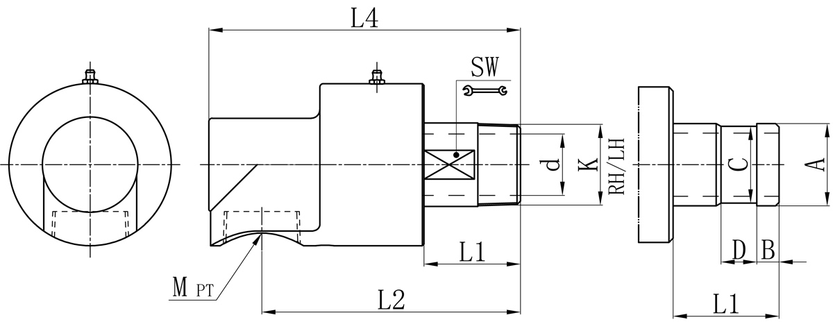 Khớp nối xoay khí RHD